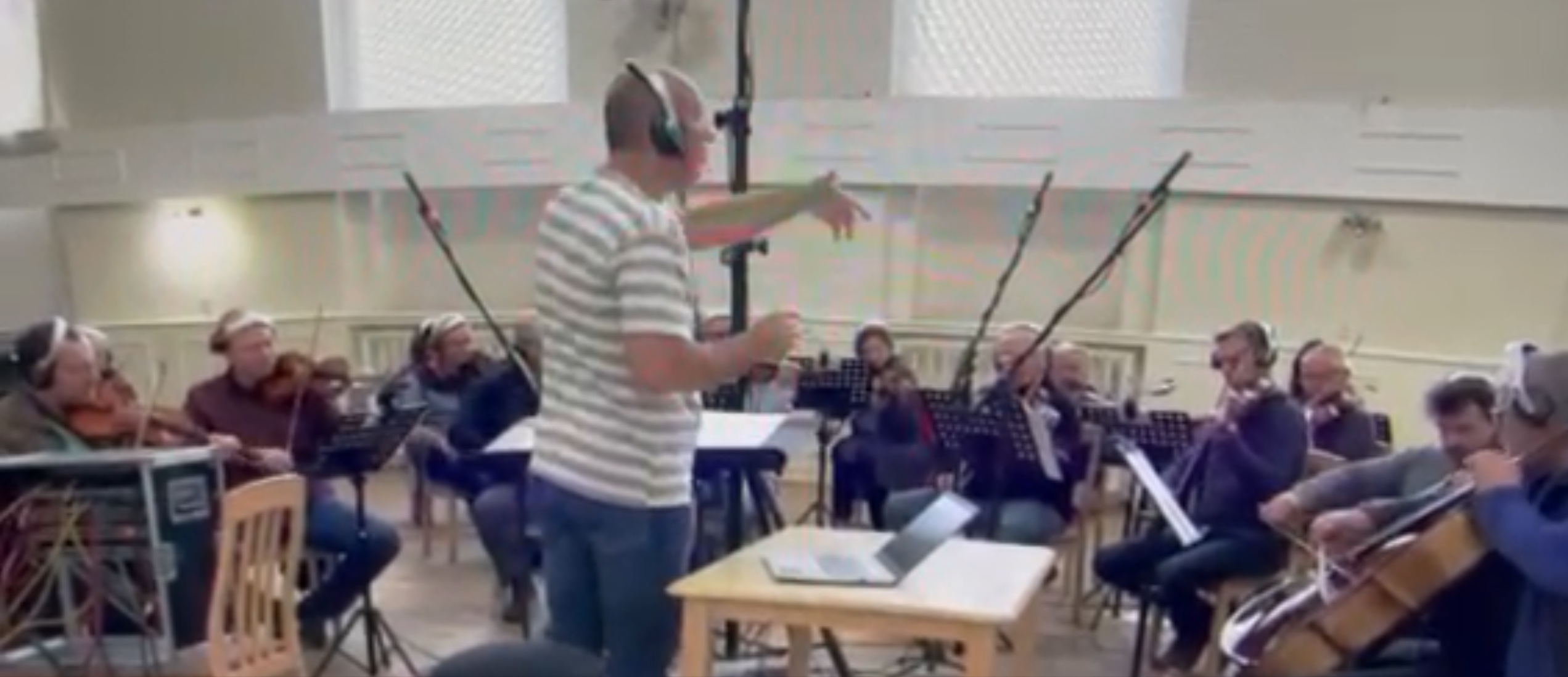 Orchestra rehearsal session